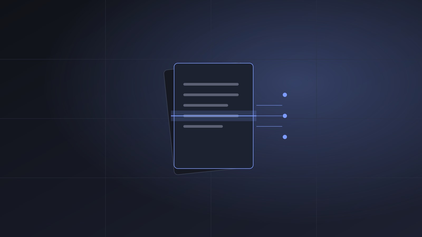 Documento en papel siendo escaneado y convertido en datos por IA